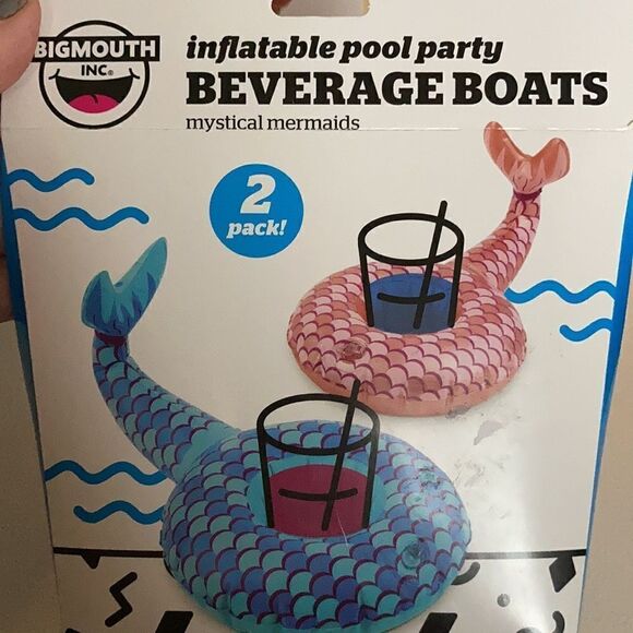 Magical Mermaids Beverage Boats 2 Pack - Picture 1 of 3